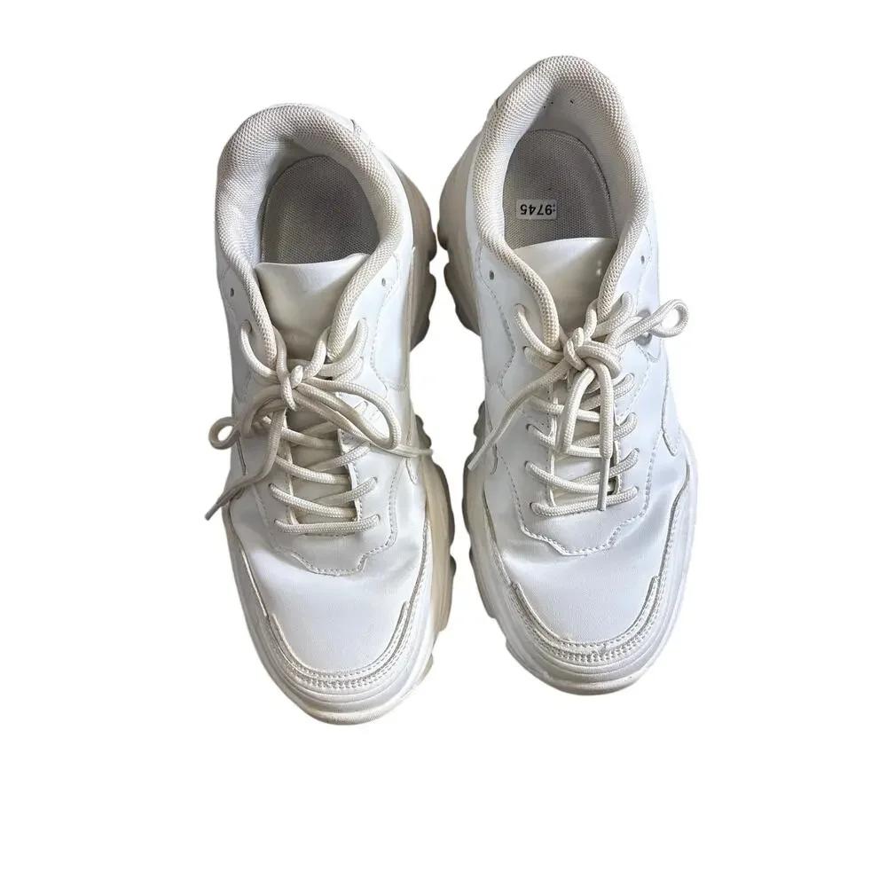 Berness Blair Dad White Chunky Platform Sneaker Sz 9